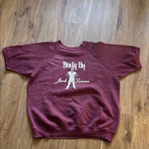 Body By Jack LaLanne Maroon Sweatshirt